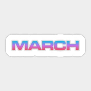 March Sticker